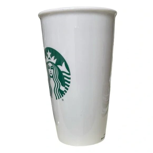 STARBUCKS 2016 Tall Coffee Tumbler Emulates Their Standard To-Go Cup. 12 oz - Picture 4 of 9